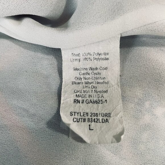 ReneeC Boho Sleeveless Mini Dress V Neck Tie Waist Made In USA Festival Hippie - Picture 4 of 11